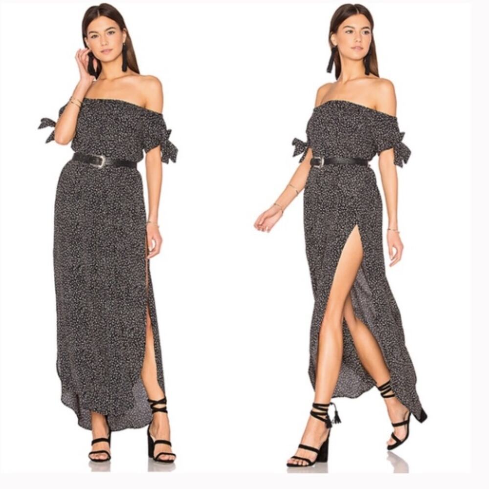 Flynn Skye Maple Maxi Dress In Black Orbit Small